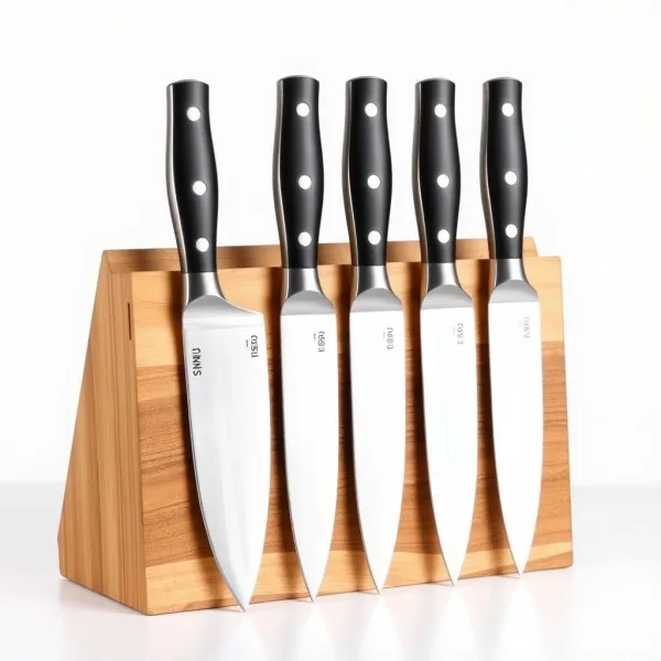 Juego de Cuchillos de Cocina 6 Piezas con Base