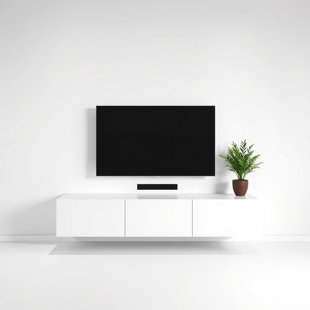 Rack Flotante de Pared para TV 55"