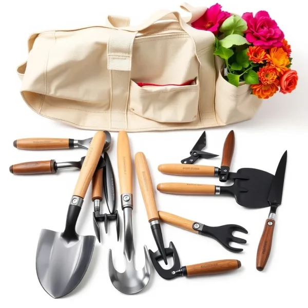 Set de Jardinería 10 Piezas con Bolso