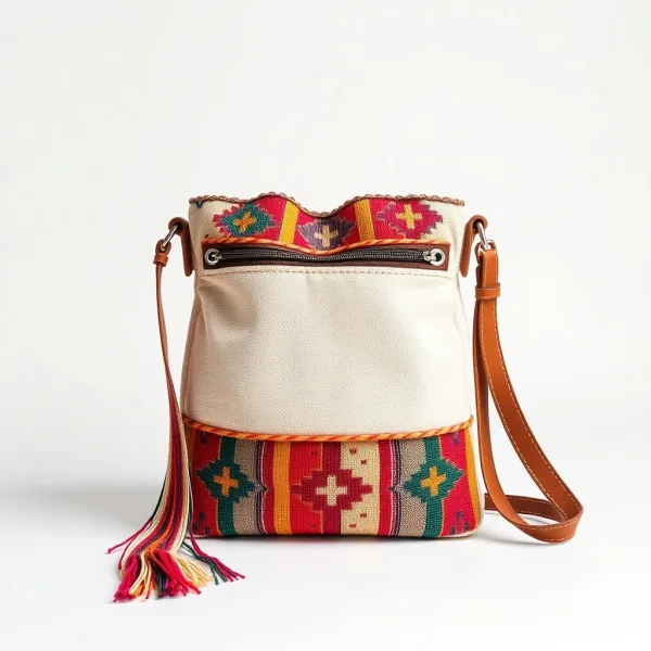 Bolso Bandolera Artesanal de Telar