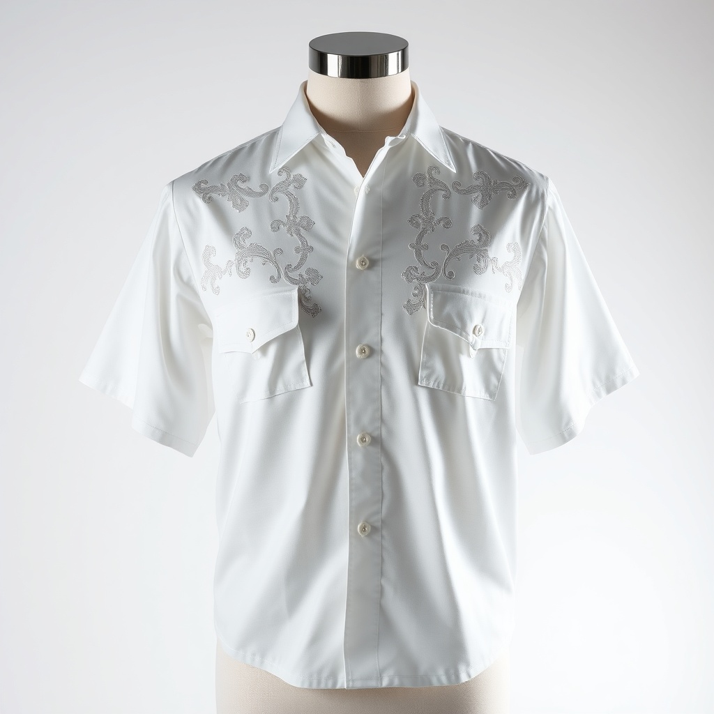 Camisa Guayabera Bordada para Hombre