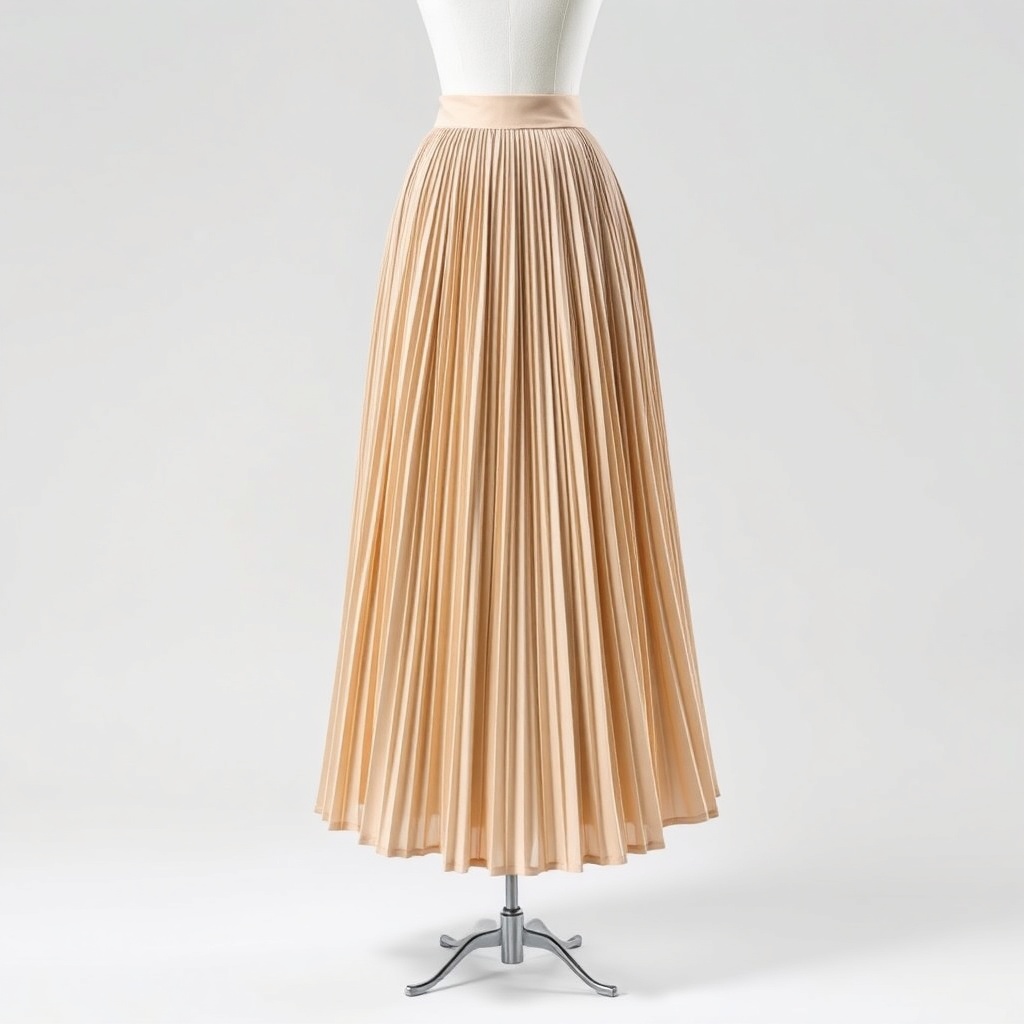 Falda Plisada Midi Elegante