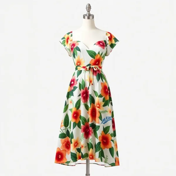 Vestido Floral de Verano para Mujer