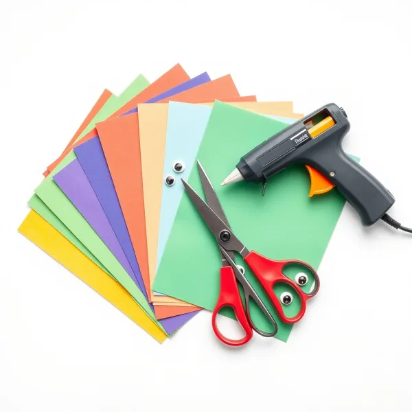 Set de Manualidades Foami y Silicón 60 Piezas