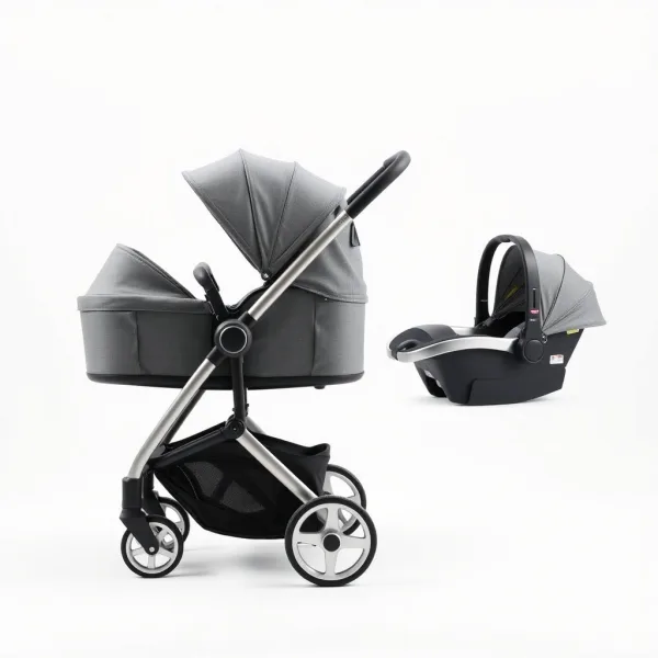 Coche de Bebé 3 en 1 con Portabebé