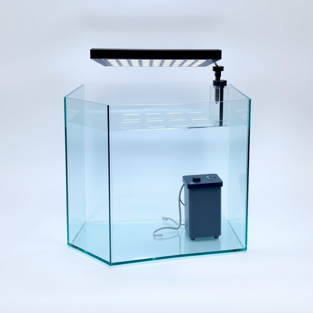 Acuario Kit Completo 40 Litros con Filtro y LED