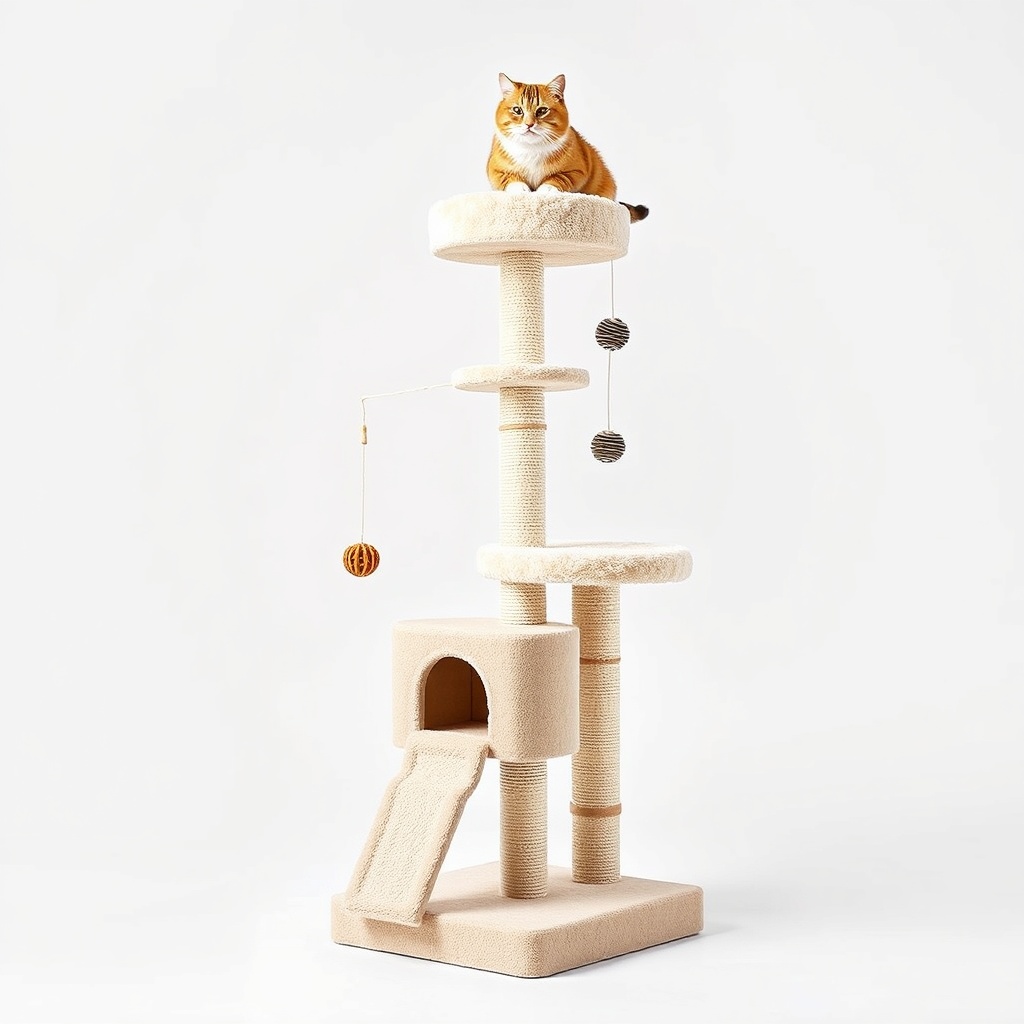 Rascador Torre para Gatos 3 Niveles