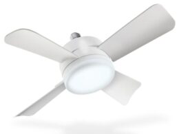 Bell + Howell Ceiling Fan with LED Light for Connecting to a Lamp Holder 40 cm / 15.7"