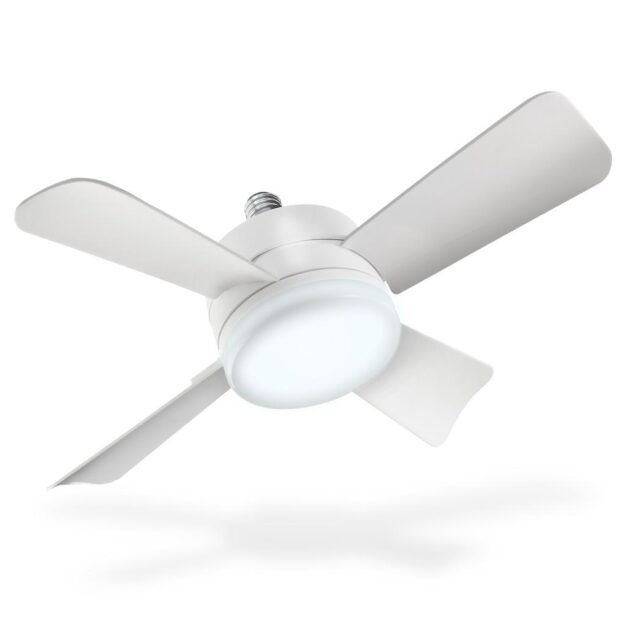 Bell + Howell Ceiling Fan with LED Light for Connecting to a Lamp Holder 40 cm / 15.7″